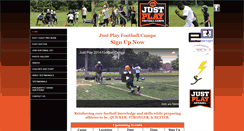 Desktop Screenshot of justplayfootballcamps.com